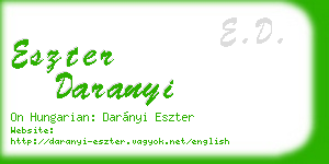 eszter daranyi business card